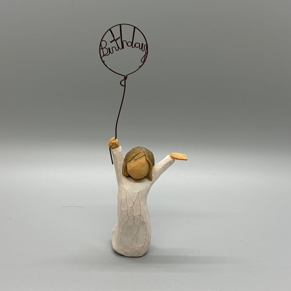 Willow Tree Figurine "Birthday" Girl with Balloon